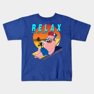 California beach summer Relax Cool Monster T shirt Kids T-Shirt